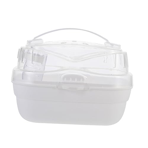 Yardwe Hamsterkäfig Für Kleintiere Reisebox Transportbox Für Hamster Chinchillas Ratten Mit Ausreichend Raum Leicht Zu Reinigen Für Reisen Und Ausflüge von Yardwe