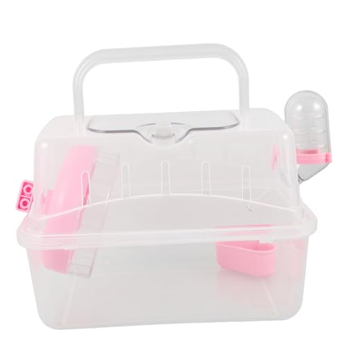 Yardwe Transparente Hamster-Tragetasche Tragbarer Käfig Für Kleintiere Reisebox Für Hamster Und Meerschweinchen Leicht Zu Reinigen Langlebig Für Ausflüge Und Unterwegs von Yardwe