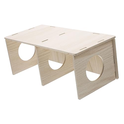 Yardwe Hamster-Spielhaus Versteck Für Hamster Meerschweinchenhäuser Hamster-Verstecke Hamster-Möbel Winzige Mehrkammer-Hamster-Versteckfächer Haustier Gelb von Yardwe