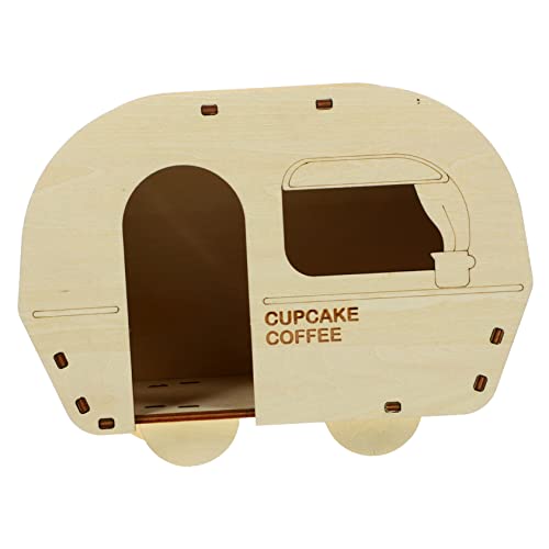Yardwe Hamsterhaus Versteck Holz Rattenzimmer Zum Klettern Spielen Haustiergeschenk Für Hamster Yardwe Hamsterhaus Versteck Holz Rattenzimmer Zum Klettern Spielen Haustiergeschenk Für Hamster von Yardwe