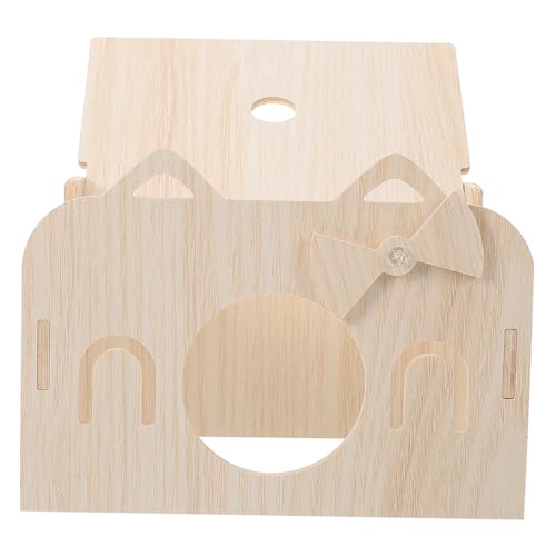 Yardwe Hamsterhaus Aus Holz Versteck Dekoratives Versteck Spielzeug für Meerschweinchen von Yardwe