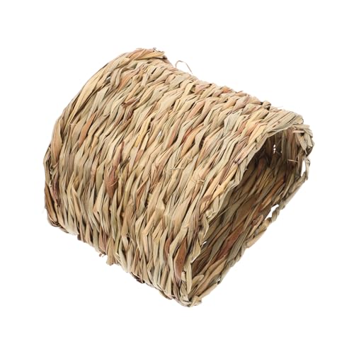 Yardwe Grass Hideout Für Kleine Haustiere Atmungsaktives Und Pflegeleichtes Tunnelnest Für Kaninchen Hamster Chinchillas Und Igel Aus Natürlichem Gras Handgefertigt Und Sicher von Yardwe