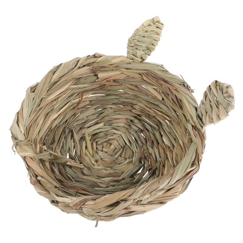 Yardwe Hasenstall aus Stroh Hamster-Leckereien Haustier Hamsterkäfig Heufütterung Kaninchen Hamster hamsterspielzeug handgefertigtes Nest aus Stroh geflochtenes Nest Isomatte Yardwe Hasenstall aus Stroh Hamster-Leckereien Haustier Hamsterkäfig Heufütterung Kaninchen Hamster hamsterspielzeug handgefertigtes Nest aus Stroh geflochtenes Nest Isomatte von Yardwe