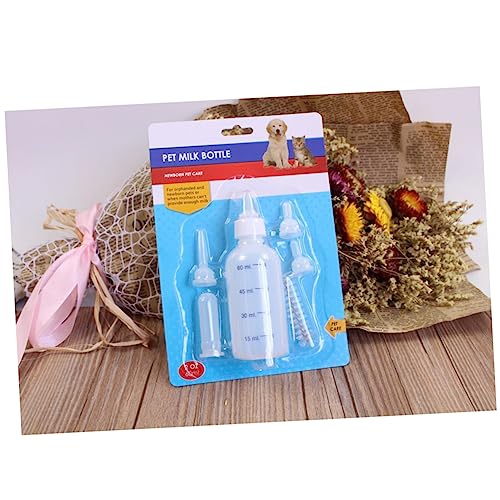 Yardwe Haustier Flaschen Set Kätzchenmilch Kleiner Hund Kätzchen Welpe Katze Kätzchen Flasche Sauger Neugeborenes Stillen Haustierbedarf Milchflasche Kätzchennahrung Und von Yardwe