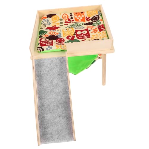 Yardwe Einstreu Meerschweinchen Hamstergehege Haustier Hängematten Set Hängende Hängematte Käfigbett Zarte Hängematte Bequemes Bett Warme Chinchilla Hängematte Versteck Versteckhaus von Yardwe