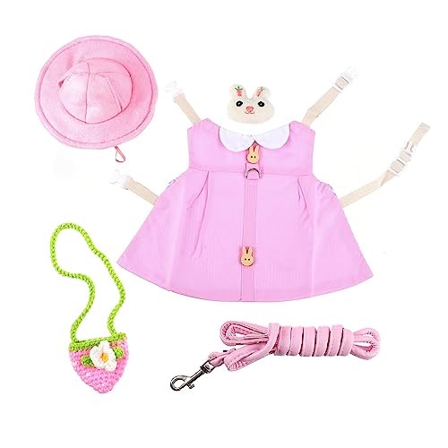 Yardwe Haustier Kostüm Set Für Katzen Und Meerschweinchen Atmungsaktive Weste Mit Leine Hut Für Und Outdoor Aktivitäten Teiliges Set von Yardwe