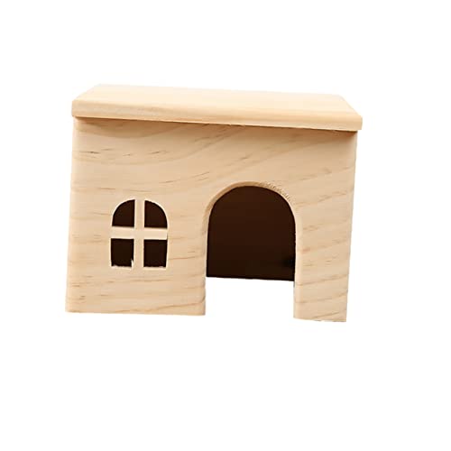 Yardwe Kreatives Hamsterhaus Aus Naturholz Bewegliches Spielhaus Und Nest Für Kleine Haustiere Wie Hamster Mäuse Und Igel Langlebig Und Sicher von Yardwe