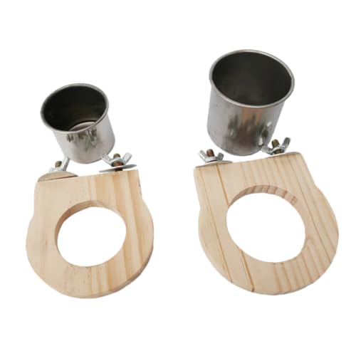 Yardwe Papagei-futternapf-Wasser-Futter-Set 2-teilig Für Nymphensittiche Conure Sittiche Aras von Yardwe