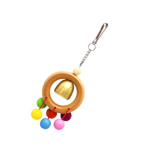 Yardwe Pet Parrot Beads Bells Spielzeug Buntes Kauteil Für Kleine Und Mittlere Vögel Für Wellensittiche Nymphensittiche Und Papageien Fördert Spiel Und Training von Yardwe
