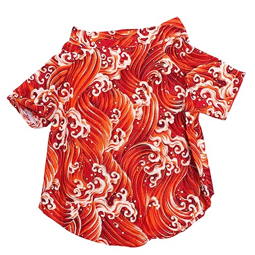 Yardwe Kleidung mit Haustierdruck Hundeoberbekleidung Haustierhemd aus Stoff Katzen-Outfit Sommer-Tanktops Sommerkleidung Kleider Hundemantel Hundekleidung Haustier Hund Kimono Shirt rot Yardwe Kleidung mit Haustierdruck Hundeoberbekleidung Haustierhemd aus Stoff Katzen-Outfit Sommer-Tanktops Sommerkleidung Kleider Hundemantel Hundekleidung Haustier Hund Kimono Shirt rot von Yardwe