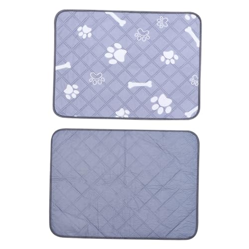 Yardwe wasserdichte Pet Pee Pads Knochen Muster Baumwolle Und Polyester Haustier-trainingspad Hohe Saugfähigkeit Anti-rutsch-Haustier-Kissen Umweltfreundlich Wiederverwendbar von Yardwe