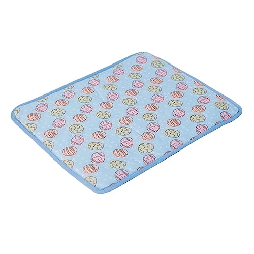 Yardwe Haustier kühle Unterlage Marienkäfer elastische Dekoration Hundematte Ende haustierbett pet Bed schlafmatte Ruhekissen für Haustiere Schlafkissen für Haustiere Stoff Blue von Yardwe