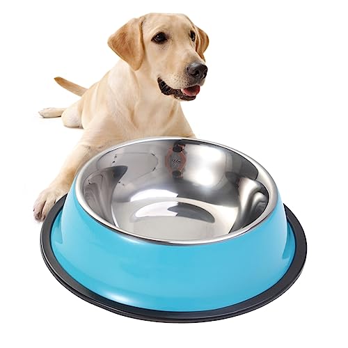 Yardwe Edelstahl-hundenapf Futternapf Mit Rutschfestem Kunststoffboden Für Wasser Und Hundefutter Geeignet Für Welpen Hunde Katzen Yardwe Edelstahl-hundenapf Futternapf Mit Rutschfestem Kunststoffboden Für Wasser Und Hundefutter Geeignet Für Welpen Hunde Katzen von Yardwe