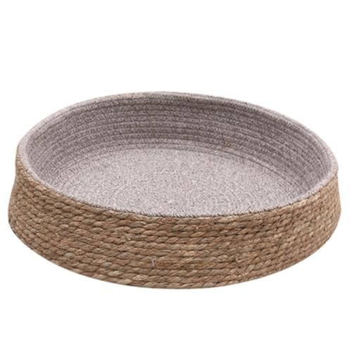 Yardwe Haustierbett Aus Rattan Kühlende Hundebetten Für Große Hunde Großes Hundebett Gewebtes Haustierbett Katzenhaus Kleine Tiere Gewebte Hütte Hasengrashütte Hase Heumatte Grasweide von Yardwe