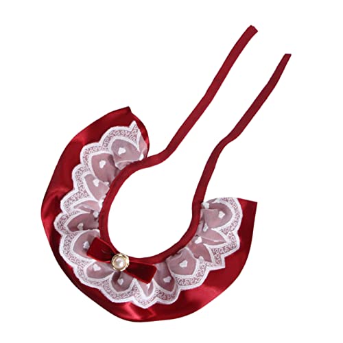Yardwe Katzenhalsband Mit Schleife Spitze Und Verziertem Schal Leicht Anzulegen Modische Halskette Für Katzen Yardwe Katzenhalsband Mit Schleife Spitze Und Verziertem Schal Leicht Anzulegen Modische Halskette Für Katzen von Yardwe