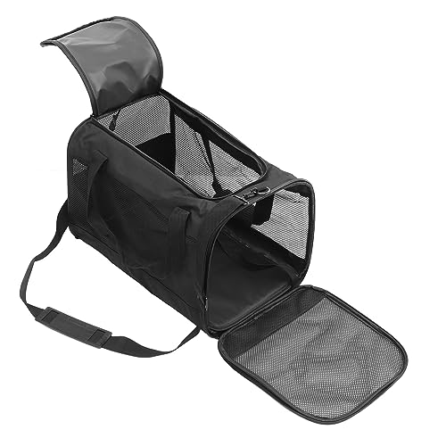 Yardwe Haustiertasche Katzenzubehör Liner Wurf Umhängetasche für Haustiere tiertransporttasche pet Supplies Katzentasche Katzentransporter Kleiner Haustierträger Kation Black von Yardwe