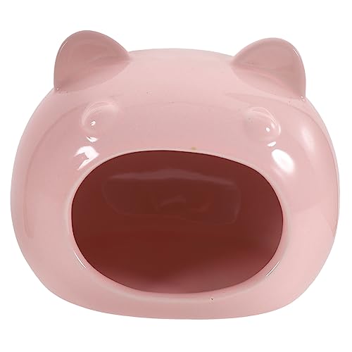 Yardwe Keramisches Hamsterversteck Für Kleine Haustiere Komfortabler Schlafplatz Cartoonform Für Zwerghamster Rennmäuse Und Meerschweinchen Leichte Und Platzsparende Konstruktion von Yardwe