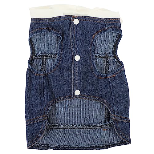 Yardwe Haustierweste Hundejacke Hundemantel Kühlweste für Hunde Denim Hundewesten Haustier-Hoodie Cowboy-Haustierkleidung Kleidung für Haustierhunde Haustierhemd Welpen-Hoodie Weiß Yardwe Haustierweste Hundejacke Hundemantel Kühlweste für Hunde Denim Hundewesten Haustier-Hoodie Cowboy-Haustierkleidung Kleidung für Haustierhunde Haustierhemd Welpen-Hoodie Weiß von Yardwe