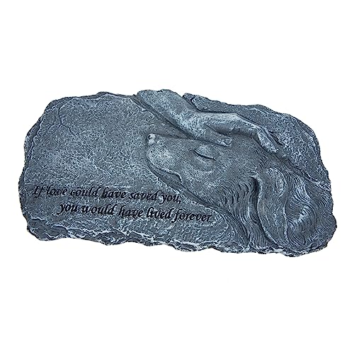 Yardwe Haustombstone -Dekorationen Hund Haustier Sympathie Gartenstatuen Im Freien Denkmal Gedenkornamente Rasen Haustier Erinnerung Tribut-Statue Light Grey Kunstharz Yardwe Haustombstone -Dekorationen Hund Haustier Sympathie Gartenstatuen Im Freien Denkmal Gedenkornamente Rasen Haustier Erinnerung Tribut-Statue Light Grey Kunstharz von Yardwe