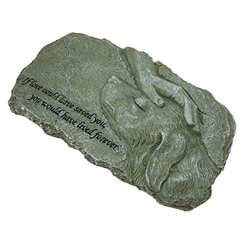 Yardwe Angel Dog Gedenkstein Aus Resin Gartenornament Für Haustiere Liebevolle Erinnerung An Verstorbene Tiere Wetterfest Und Stabil Für Außenbereich Mit Berührendem Design von Yardwe