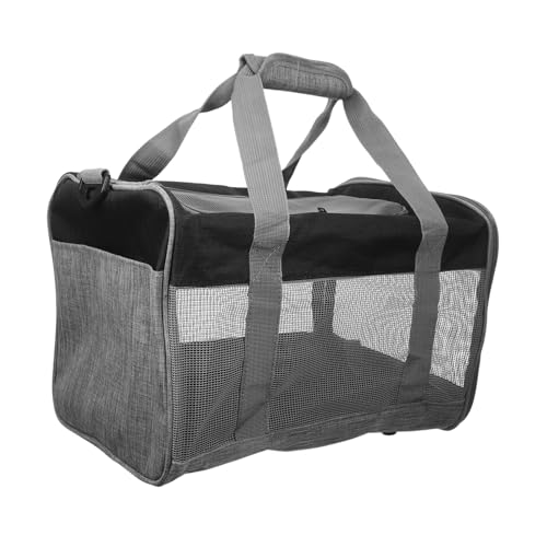 Yardwe Haustüte Welpentasche Hund Reisetasche TEILSTÜCKEN Kleiner Hundeträger Hundereisen Accessoires Reptilienträger hundetasche träger Kätzchenträger kleine Hundetasche Netz Hellgrau von Yardwe