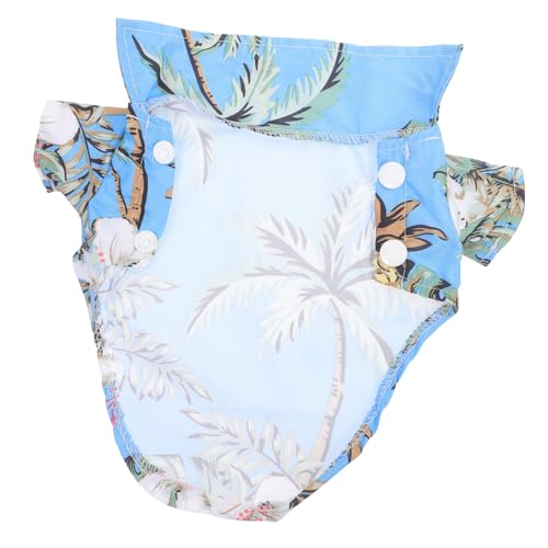 Yardwe Hawaiian Dog Shirt für Haustiere Atmungsaktives T Shirt für Kleine und Katzen für Strand Stylisches und Süßes Design mit Kokosnussbaum Yardwe Hawaiian Dog Shirt für Haustiere Atmungsaktives T Shirt für Kleine und Katzen für Strand Stylisches und Süßes Design mit Kokosnussbaum von Yardwe