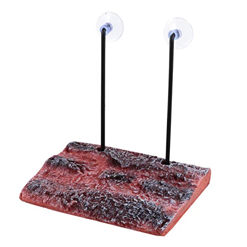 Yardwe Aquarium-Dekoration Haustier-plattform Simulationsrinde Schildkröten-terrasse Schwimmende Plattform Für Wassertiere Zufällige Farbe von Yardwe