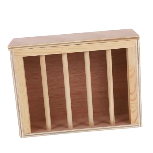 Yardwe Heuspender Für Kaninchen Futterspender Für Kleintiere Im Käfig Holz Heuraufen Ungbegrenzter Heu Futterspender Heu Für Kaninchen Holz Heuraufe von Yardwe