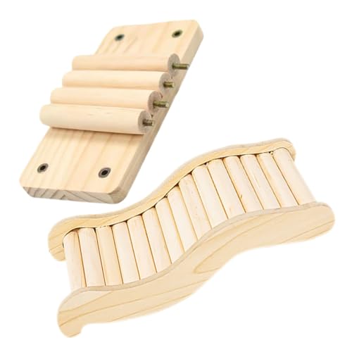 Yardwe Holz Hamsterleiter und Plattform Kletterzubehör für Kleine Tiere für Hamster Zwerghamster und Haustiere Fördert Erkundung und Spiel Yardwe Holz Hamsterleiter und Plattform Kletterzubehör für Kleine Tiere für Hamster Zwerghamster und Haustiere Fördert Erkundung und Spiel von Yardwe