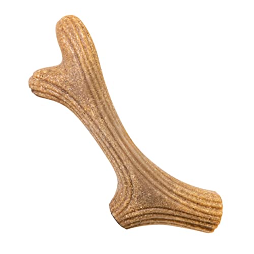 Yardwe Hundekauspielzeug Welpen Kauspielzeug Antler Form Langlebig für Kleine Hunde Zähne Interaktiv Robust Beißen für Training und Zahnpflege von Yardwe