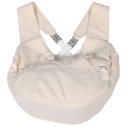 Yardwe Hundetransport Rucksack für Kleine Haustiere Tragbare Haustiertasche mit Atmungsaktivem Mesh Verstellbaren Trägern und Mehreren Fächern für Reisen mit Hunden und Katzen Beige von Yardwe