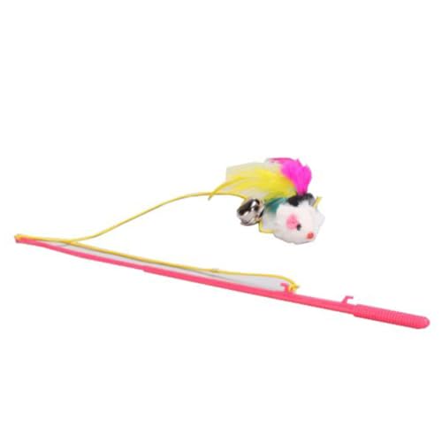 Yardwe Kätzchen Katzenangel Spielzeug mit und Glocke Interaktive Dangler Rute 30cm Elastisches Seil Zufällige Farbe Yardwe Kätzchen Katzenangel Spielzeug mit und Glocke Interaktive Dangler Rute 30cm Elastisches Seil Zufällige Farbe von Yardwe