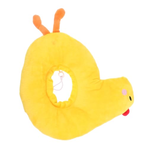 Yardwe Kätzchen Erholungshalsband Nacken Halskreis Für Haustiere Kätzchen-Kragen Stoff Haustierhalsband Schutz Schild Hundehalsband Yellow Polyester von Yardwe