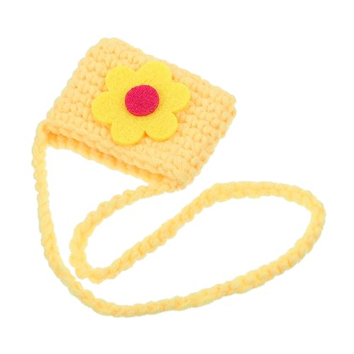 Yardwe Kleiner Umhängetasche für Haustiere Leckerlitasche aus Weichem Filz Süßes Hase Design für Haustier Dekoration Leicht Anzuziehen Tasche für Cosplay und Feiern von Yardwe