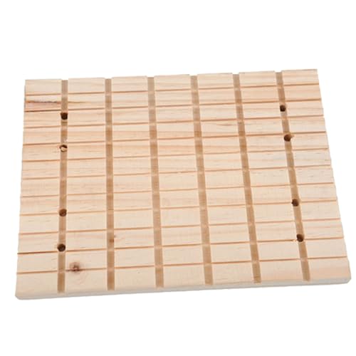 Yardwe Kleine Holzkratzplatte Für Haustiere Kratzbrett Für Kaninchen Und Kleintiere Krallenpflege Und Verhinderung Von Übermäßigem Nagelwachstum Einfach Zu Reinigen Und Langlebig von Yardwe
