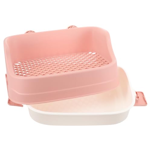 Yardwe Trainingstoilette Für Kaninchen – Katzentoilette Großes Fassungsvermögen Mit Auslaufsicherem Zaun Haustiertöpfchen Für Hamster Meerschweinchen Yardwe Trainingstoilette Für Kaninchen – Katzentoilette Großes Fassungsvermögen Mit Auslaufsicherem Zaun Haustiertöpfchen Für Hamster Meerschweinchen von Yardwe