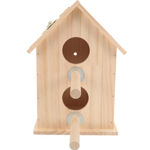 Yardwe Papageienzucht-nistkasten Vogelhaus Für Finken Spatzen Wellensittiche Nymphensittiche Heimvögel Aus Holz von Yardwe