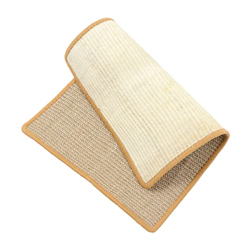 Yardwe Katze Kratzmatte Kratzspielzeug Für Haustiere Kätzchen Kratzmatte Flache Kratzmatte Kratzunterlage Naturbereich Teppich Katzenspielkratzer Katzenkratzdecke Sofa Kratzfest Sisal von Yardwe