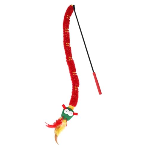 Yardwe Interaktives Katzenspielzeug Mit Spielangel Für Katzen Katzenspielzeug Für Indoor Katzeneinsetzbar Für Kätzchen Pp-Materialien Katzenangel Spielzeug Für Katzen von Yardwe