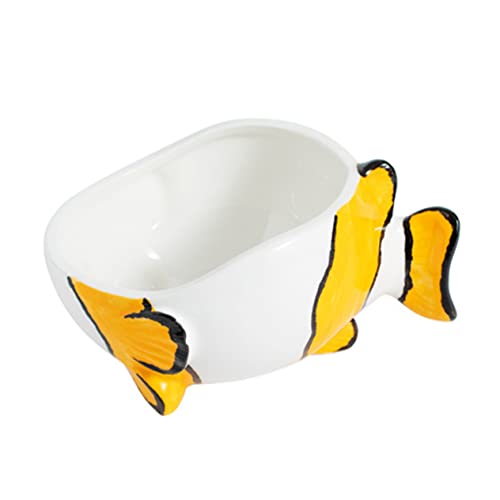 Yardwe Katzen und Hundenapf aus Keramik Futter und Wasserschüssel im Fischdesign für Haustiere zu Reinigen und Hygienisch für Katzen und Kleine Yardwe Katzen und Hundenapf aus Keramik Futter und Wasserschüssel im Fischdesign für Haustiere zu Reinigen und Hygienisch für Katzen und Kleine von Yardwe