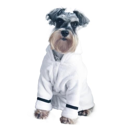 Yardwe Hundebademantel Mit Kapuze Schnelltrocknend Hochabsorbierend Für Kleine Und Mittlere Hunde Kuscheliges Mikrofaser-Handtuch Für Haustier-Bad Und Strand-aktivitäten von Yardwe