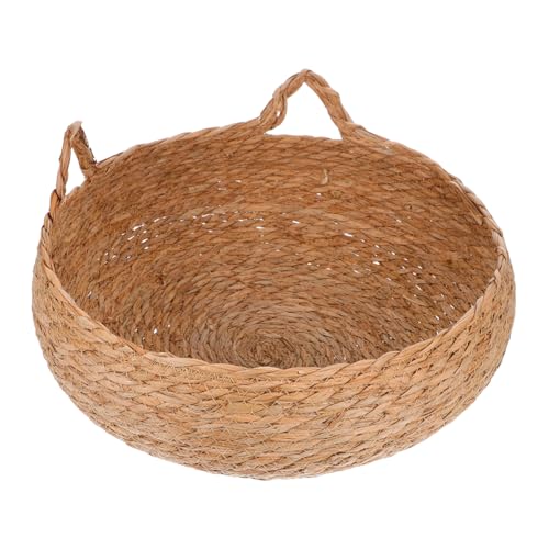 Yardwe Katzenbett aus Weide Handgefertigtes Gemütliches Katzenhaus Stilvolles Rundes Nest für Kätzchen und Kleine Hunde Multifunktional für Drinnen Schlaf und Spielareal Yardwe Katzenbett aus Weide Handgefertigtes Gemütliches Katzenhaus Stilvolles Rundes Nest für Kätzchen und Kleine Hunde Multifunktional für Drinnen Schlaf und Spielareal von Yardwe