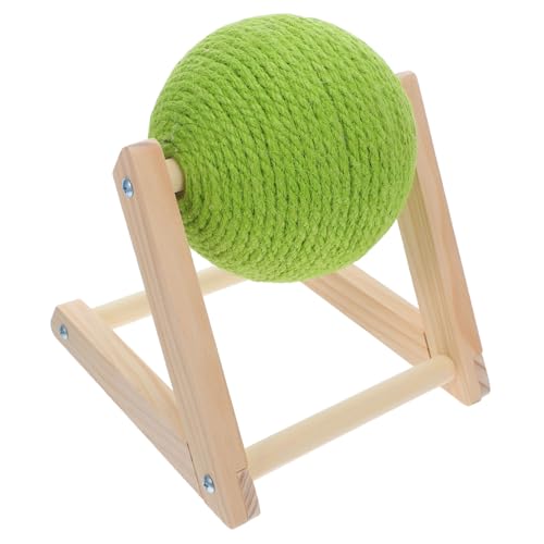Yardwe Katzenfangball Katzenkrabbelrahmen Katzenspielzeug Interaktiver Kratzball Katzenkratzspielzeug Katzenspielzeug Sisalball Kätzchenspielzeug Kratzmöbel Katzenkratzbrett von Yardwe