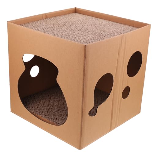 Yardwe Kratzfreies Katzenhaus Aus Karton Katzenkratzbaum Aus Karton Mit Liege Für Yardwe Kratzfreies Katzenhaus Aus Karton Katzenkratzbaum Aus Karton Mit Liege Für von Yardwe