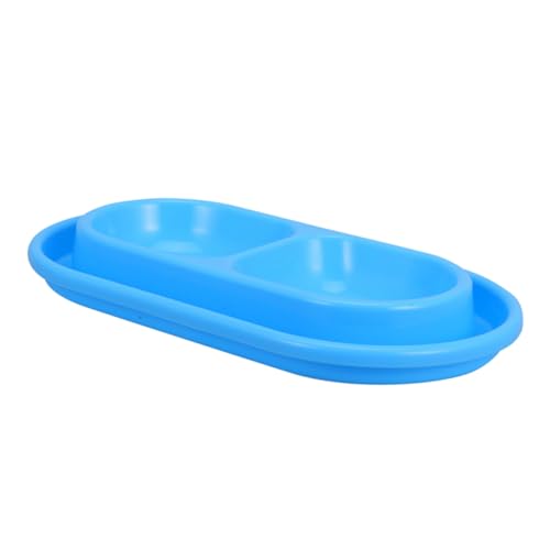 Yardwe Doppel-katzennapf Mit Wasserspender Für Katzen Und Kleine Hunde Für Innen Und Außenbereich Blau von Yardwe