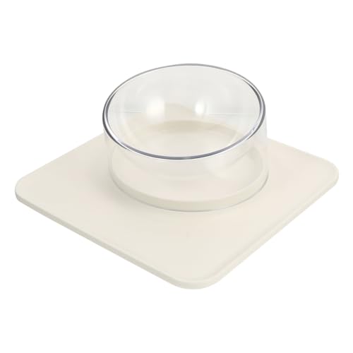 Yardwe Katzennapf pet Bowl katzenfutter schüssel mehrere Futterspender Schutz rostfrei Essen Beständig katzennäpfe Haustierbedarf Futterautomat für Katze Haustiernapf Schale: abs Weiß von Yardwe