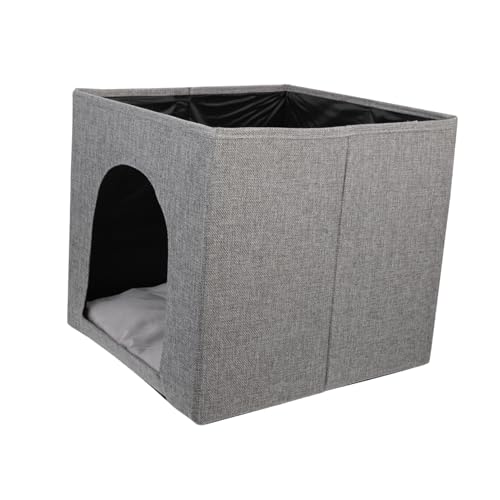 Yardwe Faltbares Katzennest Aus Leinen Bequemes Katzenbett Für Drinnen Und Draußen Multifunktional von Yardwe