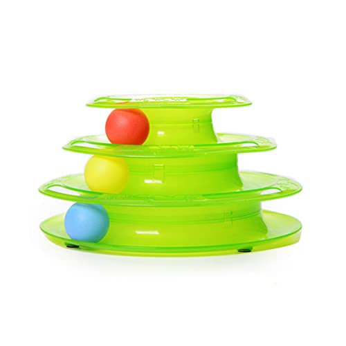 Yardwe Katzenspielzeug Dreilagiges Intelligenzspielzeug Interaktives Spielball-tablett Für Katzen Grün Fördert Spiel Und Aktivität Dreilagiges Design Für Abwechslungsreiche Yardwe Katzenspielzeug Dreilagiges Intelligenzspielzeug Interaktives Spielball-tablett Für Katzen Grün Fördert Spiel Und Aktivität Dreilagiges Design Für Abwechslungsreiche von Yardwe