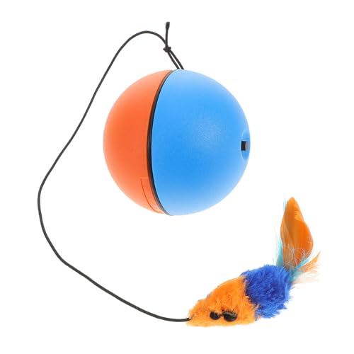 Yardwe Interaktives Elektrisches Katzenspielzeug Automatischer Spielball Für Katzen Geräuschlos Und Langlebig Für Indoor-Spiel Und Selbstbeschäftigung Mit Motor Für Ständige von Yardwe