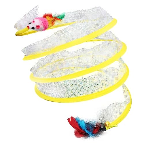 Yardwe Katzentunnelspielzeug für den Innenbereich Katzen Laufstall Katzenrätsel interaktives katzenspielzeug Interactive cat Toy Kätzchen spielt Tunnel für Katzen Stahldraht Yardwe Katzentunnelspielzeug für den Innenbereich Katzen Laufstall Katzenrätsel interaktives katzenspielzeug Interactive cat Toy Kätzchen spielt Tunnel für Katzen Stahldraht von Yardwe